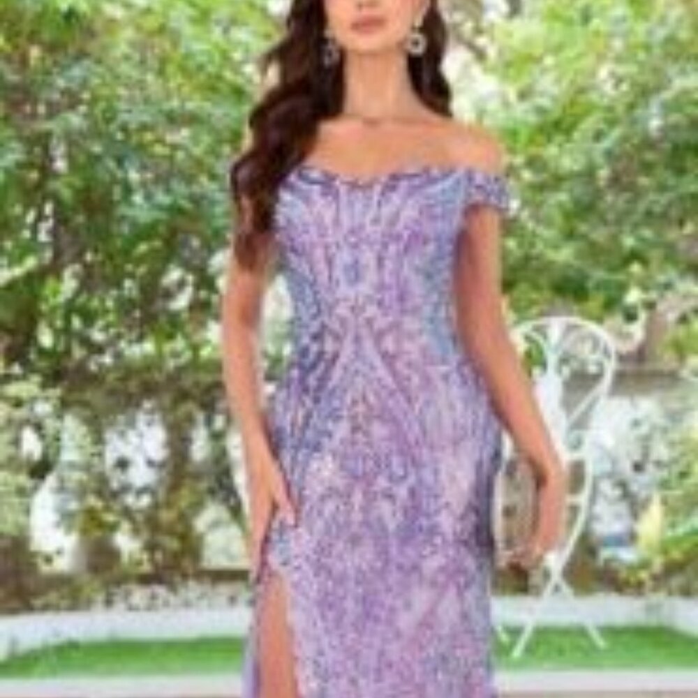 Lavender EVENING GOWN, Prom, Mardi Gras, Pageant